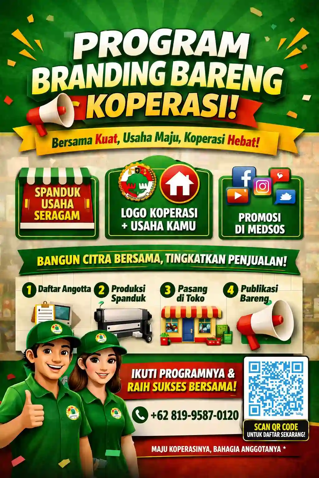 Program Branding Bareng Koperasi Wirausaha Kecamatan Kemayoran